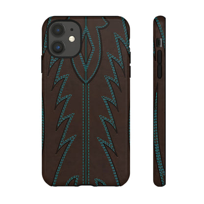 Boot Closeup Brown Turquoise Tough Case