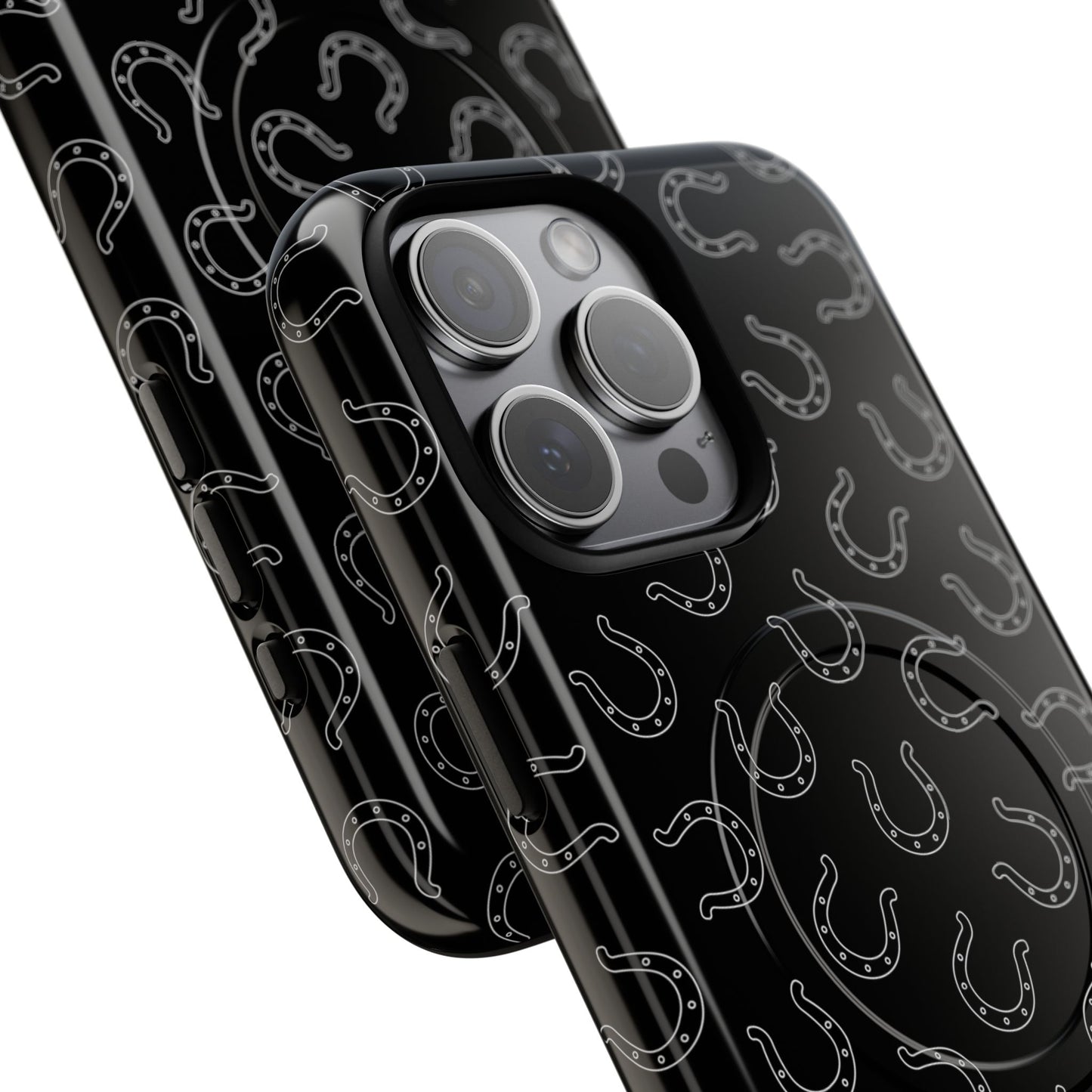 Black Horseshoes Magnetic Case