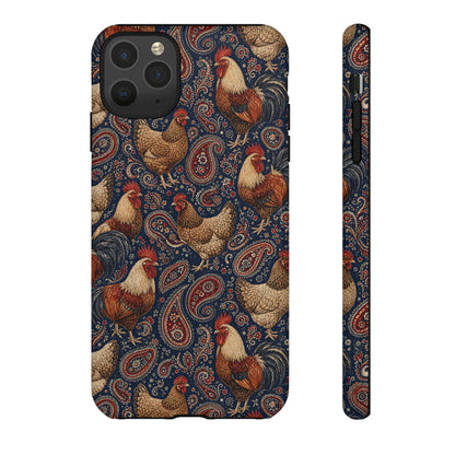 Patriotic Paisley Chickens Tough Case