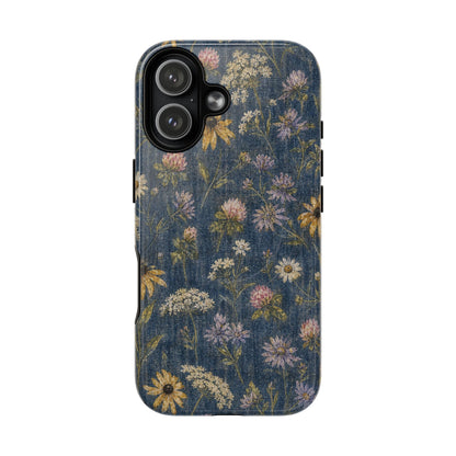 Denim Florals Magnetic Case
