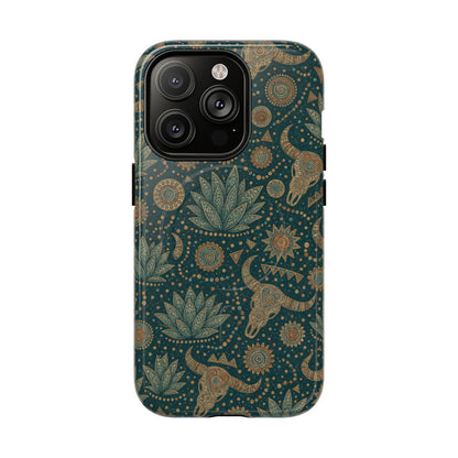 Ornate Skull Magnetic Case