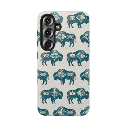 Teal Aztec Buffalo Tough Case
