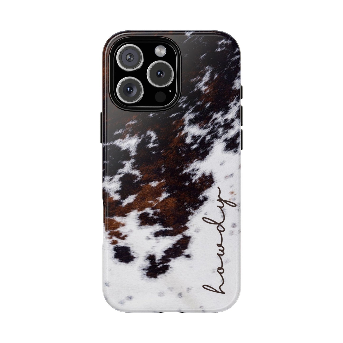 Howdy Cowhide Tough Phone Case