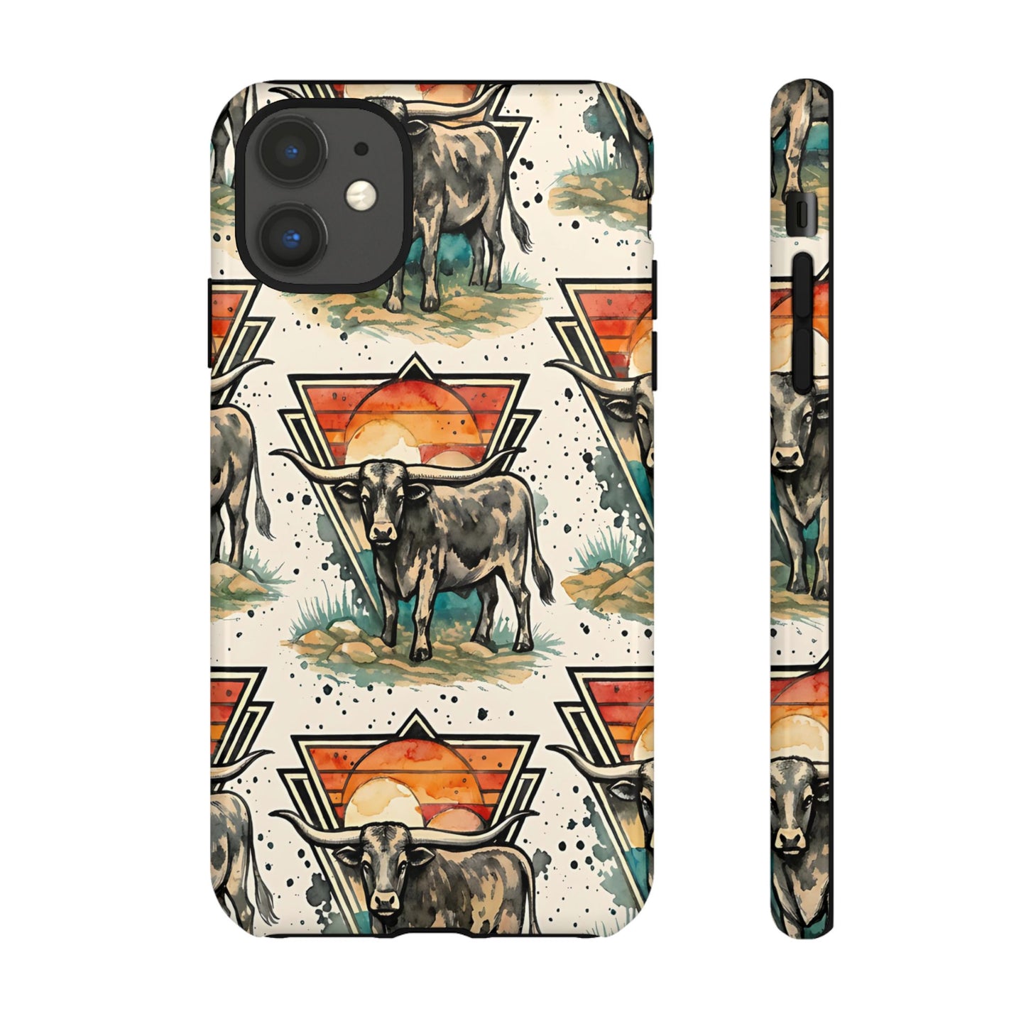 Retro Longhorn Tough Case