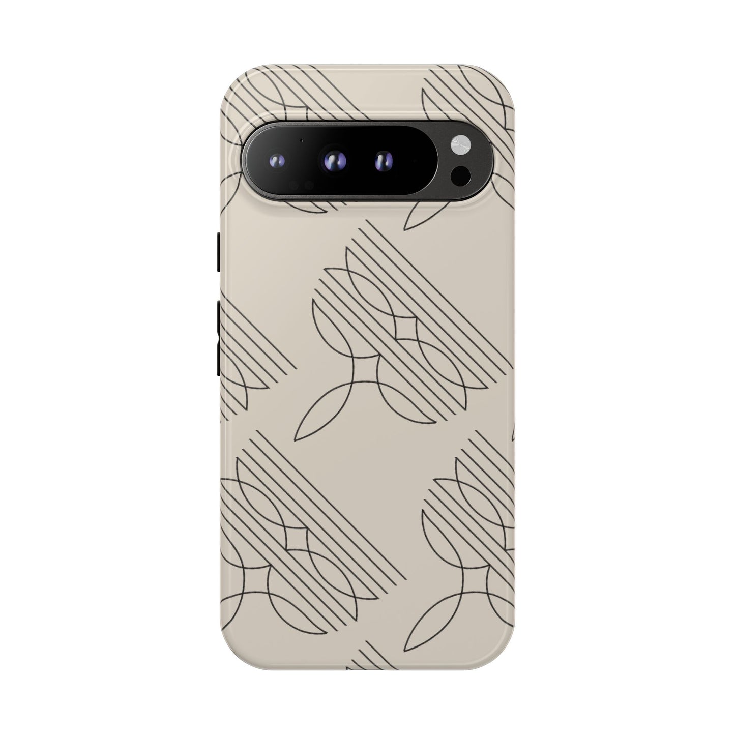 Boot Stitch Pattern Tough Phone Case-Beige