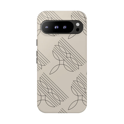 Boot Stitch Pattern Tough Phone Case-Beige