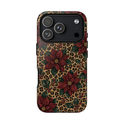 Leopard Poinsettia Tough Case