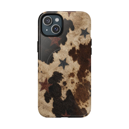 Stars And Cowhide Magnetic Case