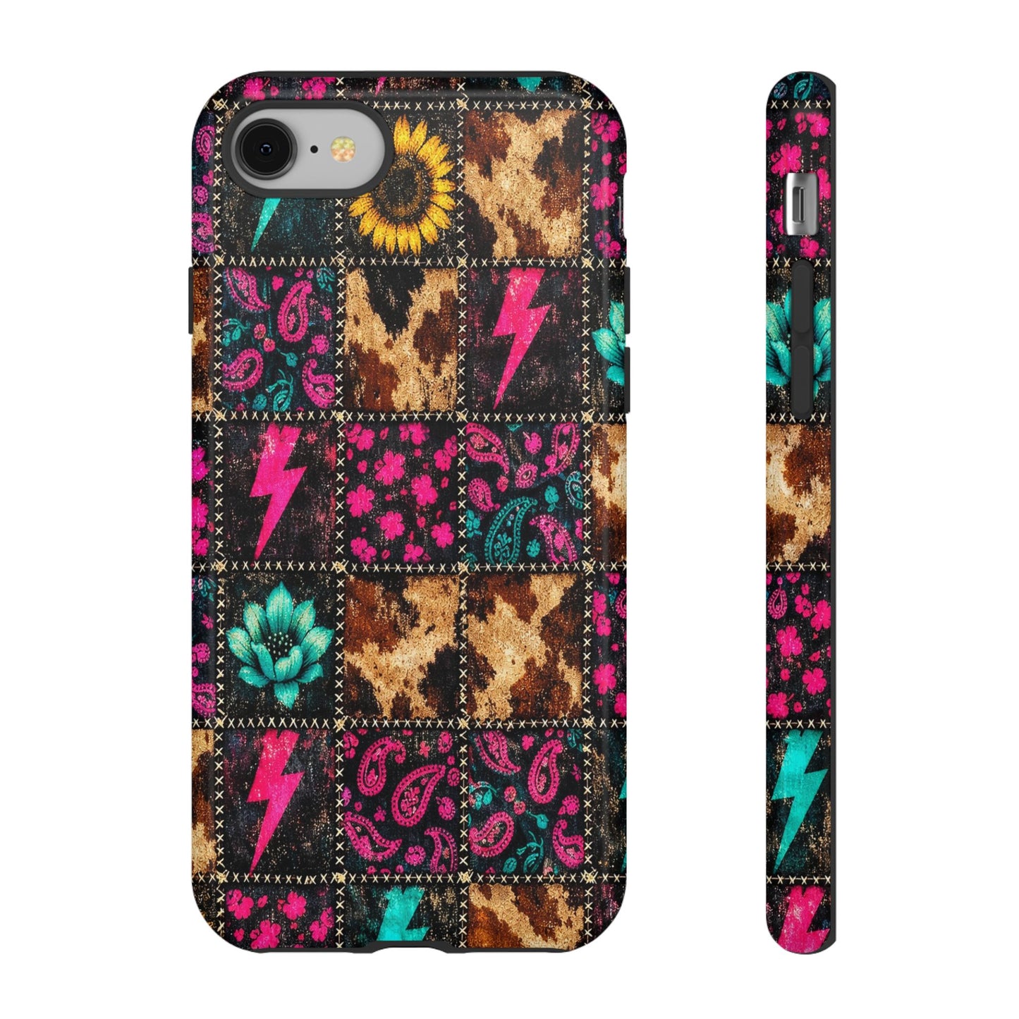 Neon Patchwork Tough Case