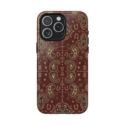 Burgundy Bandana Magnetic Case