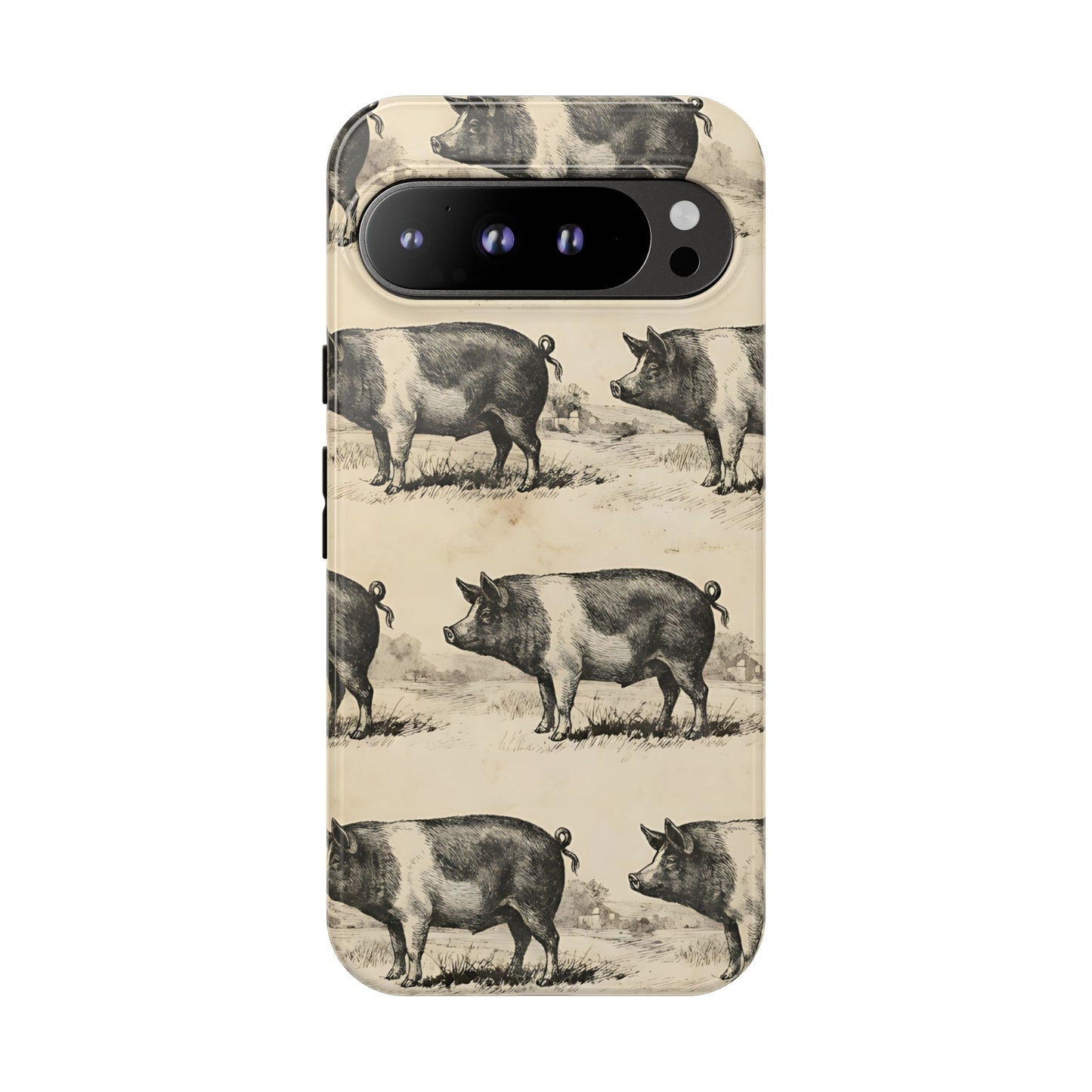 Vintage Pigs Tough Case