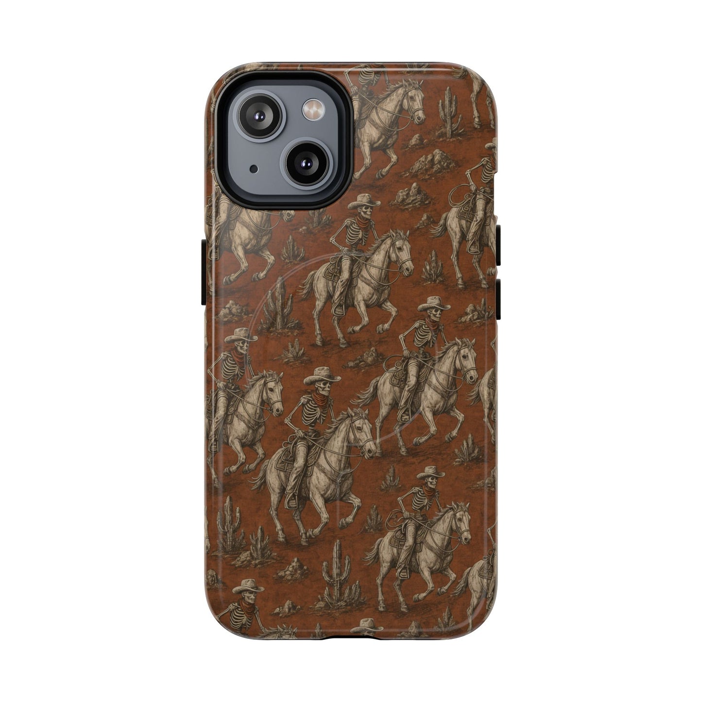 Skeleton Cowboy Ride Magnetic Case