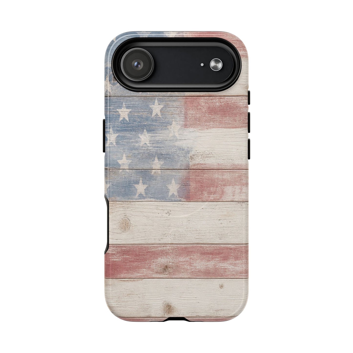 White Wood Flag Magnetic Case