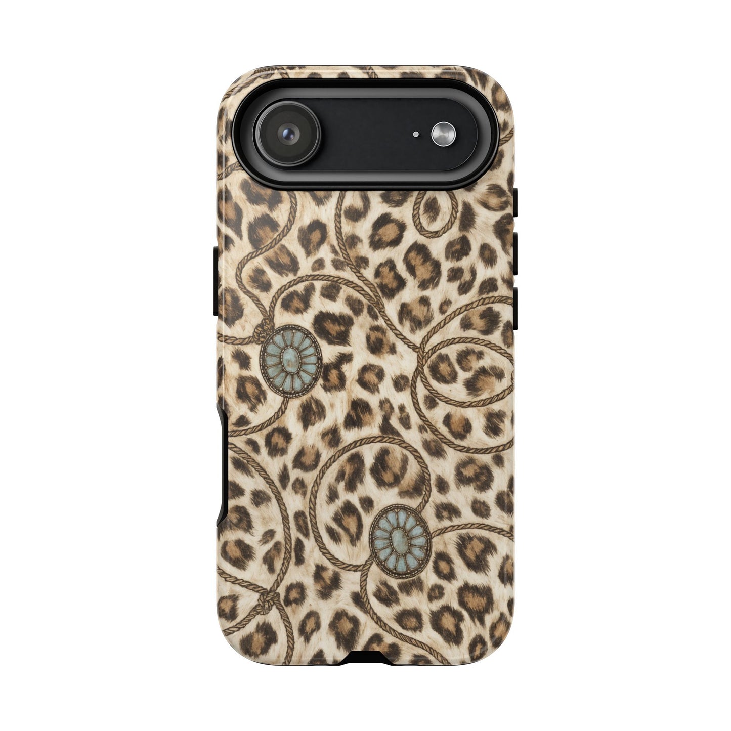 Leopard Rope Conchos Tough Case