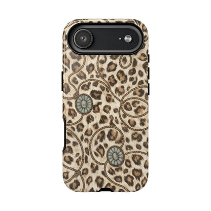 Leopard Rope Conchos Tough Case