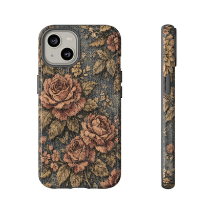 Denim Blooms Tough Case