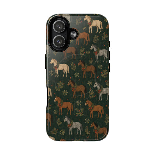 Wreath Horses Magnetic Case
