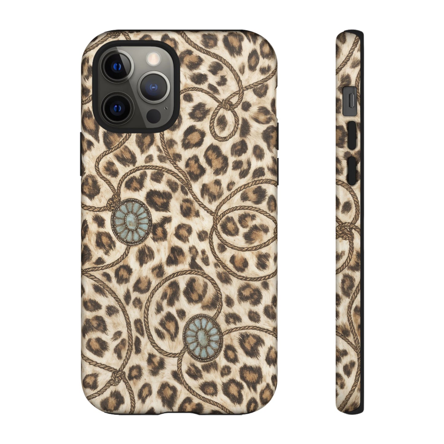 Leopard Rope Conchos Tough Case