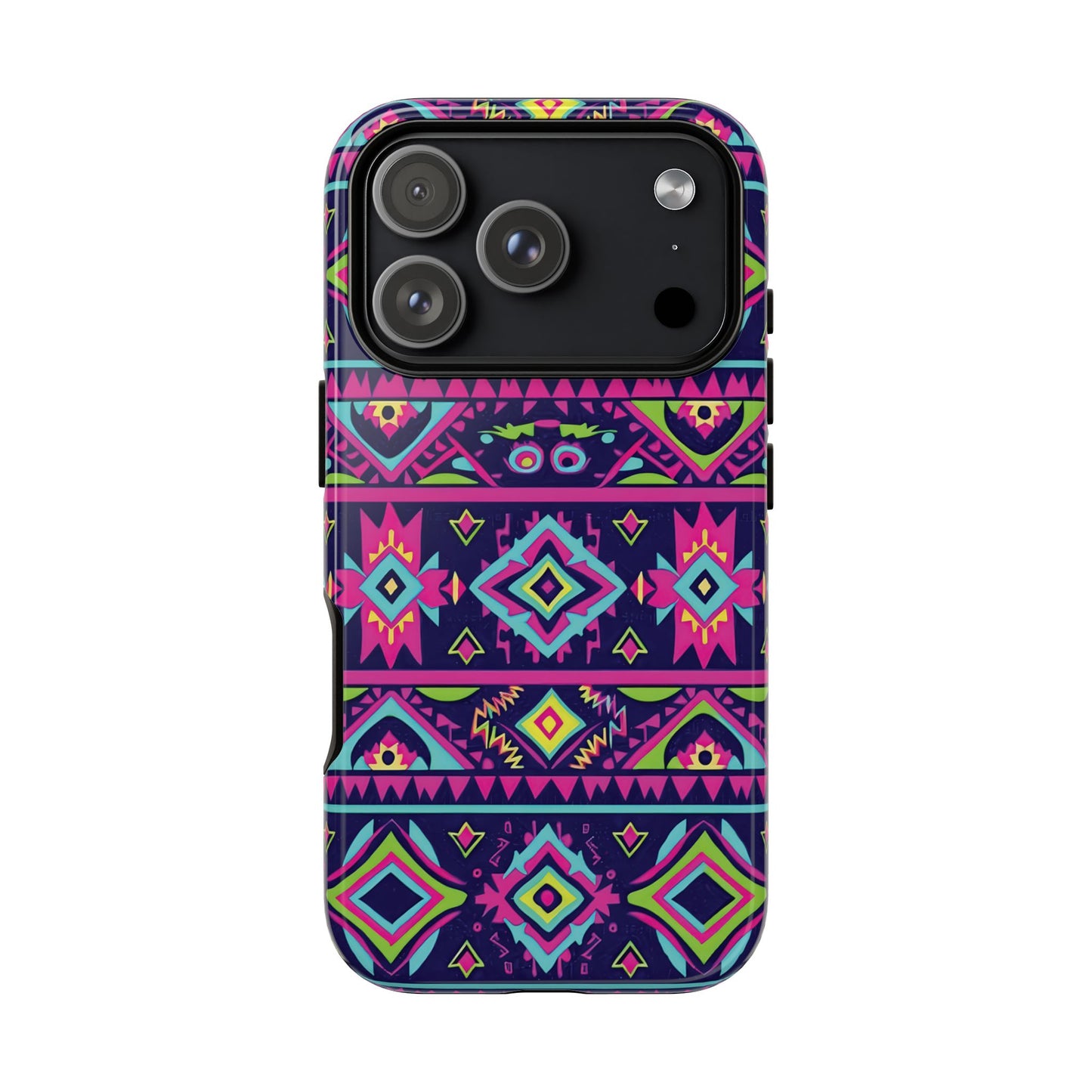 Neon Aztec Tough Phone Case
