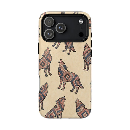 Rose Aztec Wolf Magnetic Case