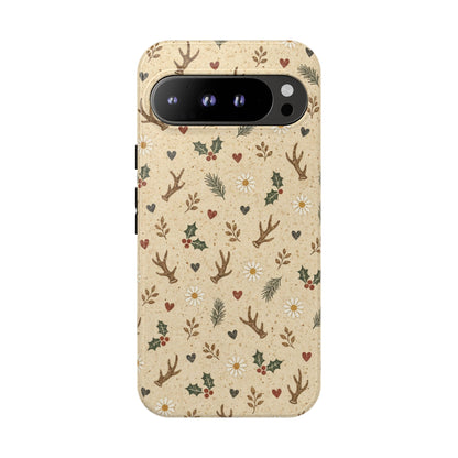 Antler Daisies Christmas Tough Case