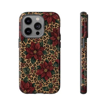 Leopard Poinsettia Tough Case