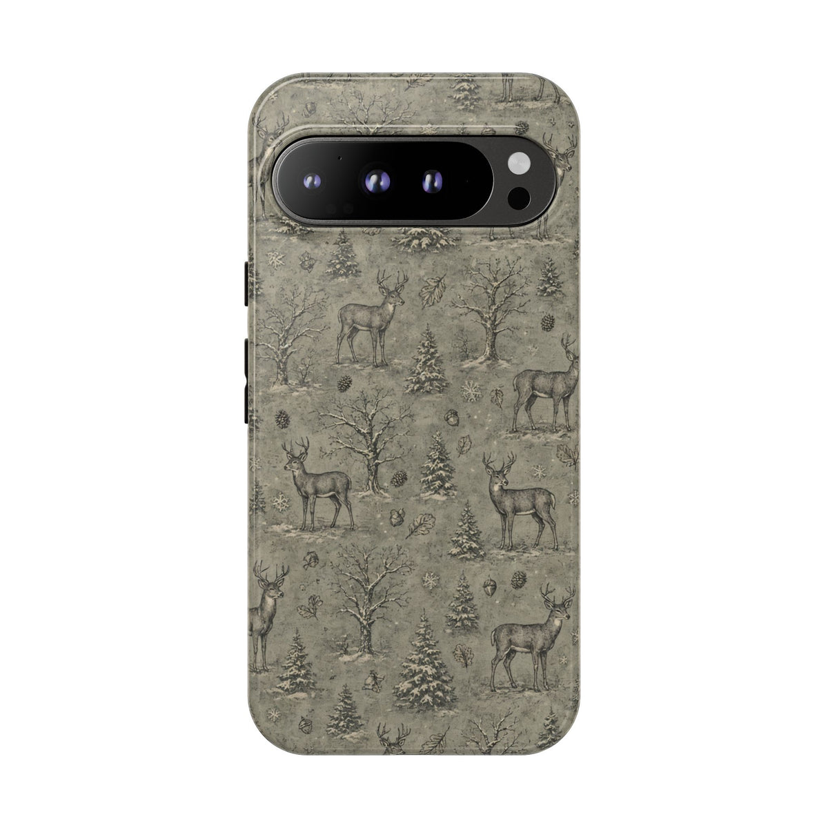 Etched Winter Buck Tough Case