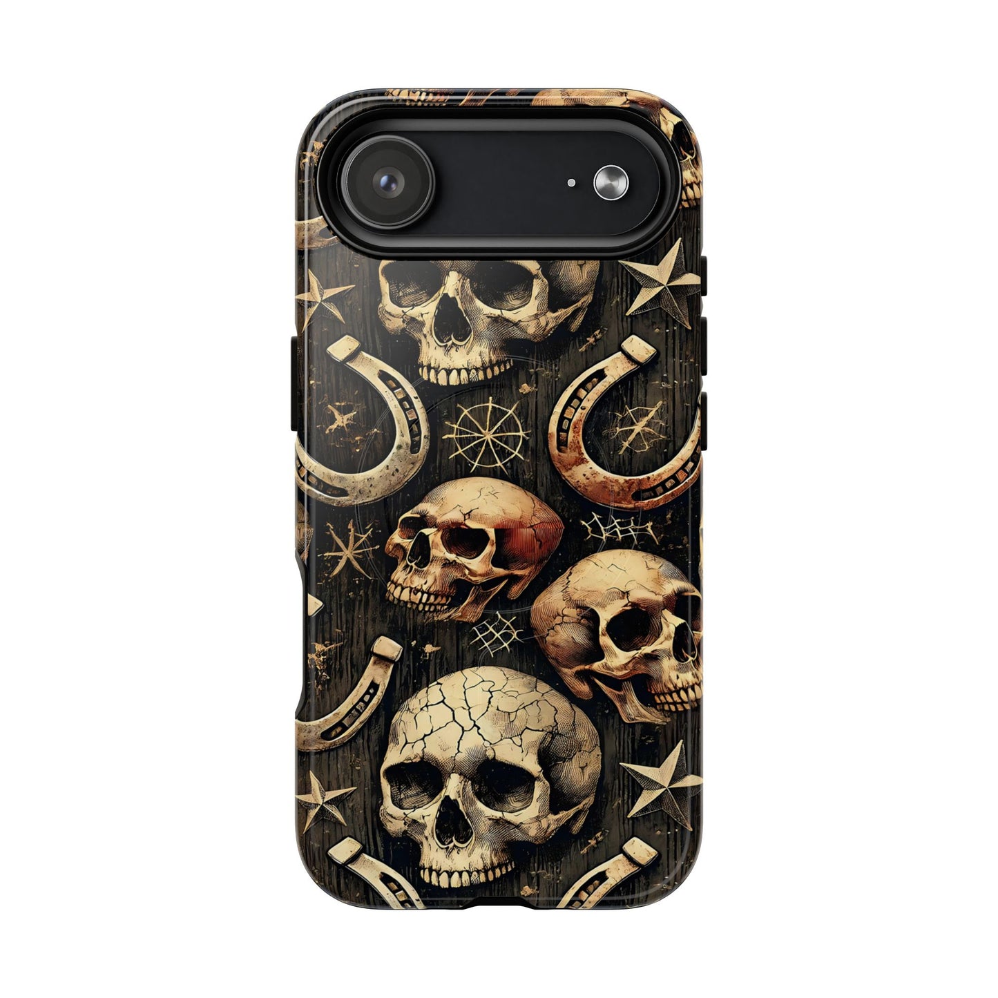 Skulls Horseshoes Dark Magnetic Case