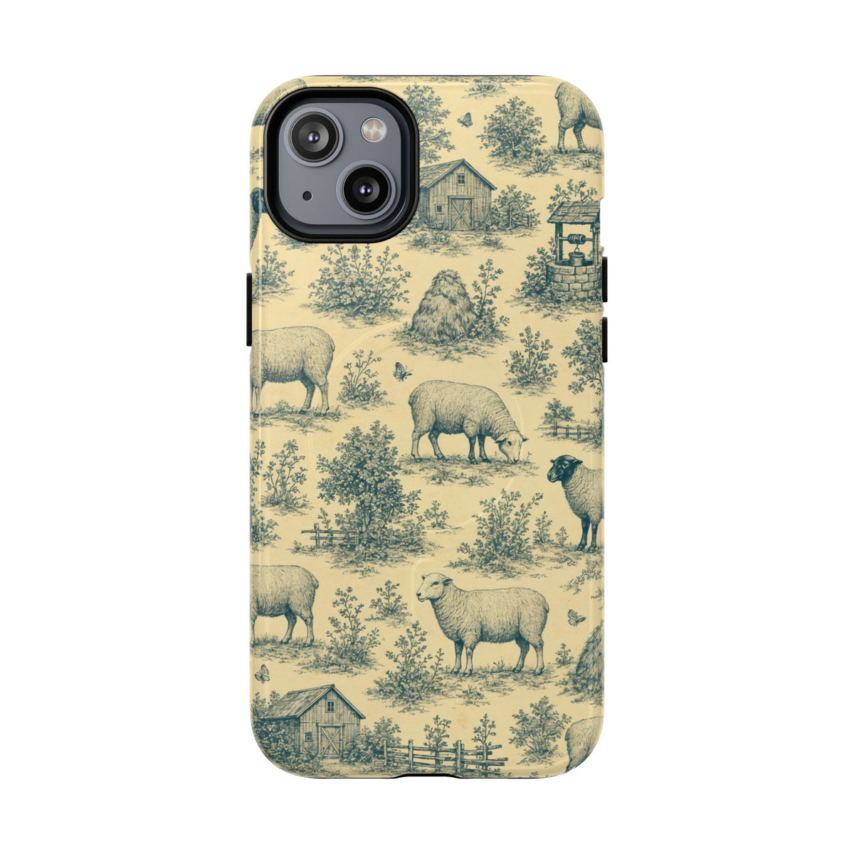 Sheep Toile Magnetic Case
