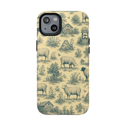 Sheep Toile Magnetic Case