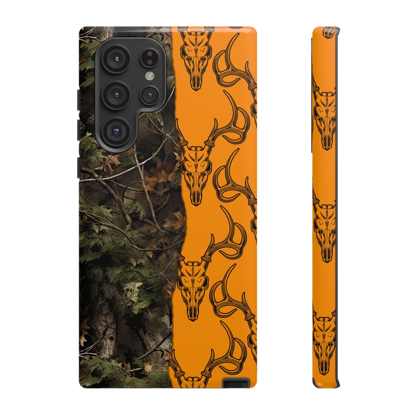 Camo Deer Skulls Orange Tough Case