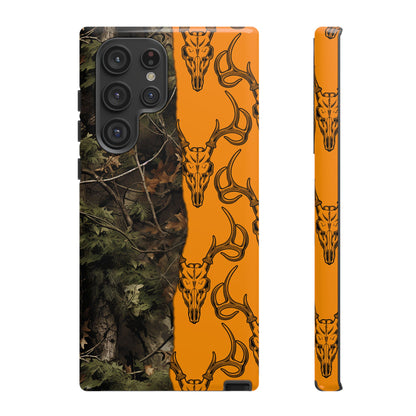 Camo Deer Skulls Orange Tough Case