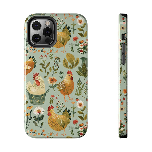 Garden Chickens Phone Case