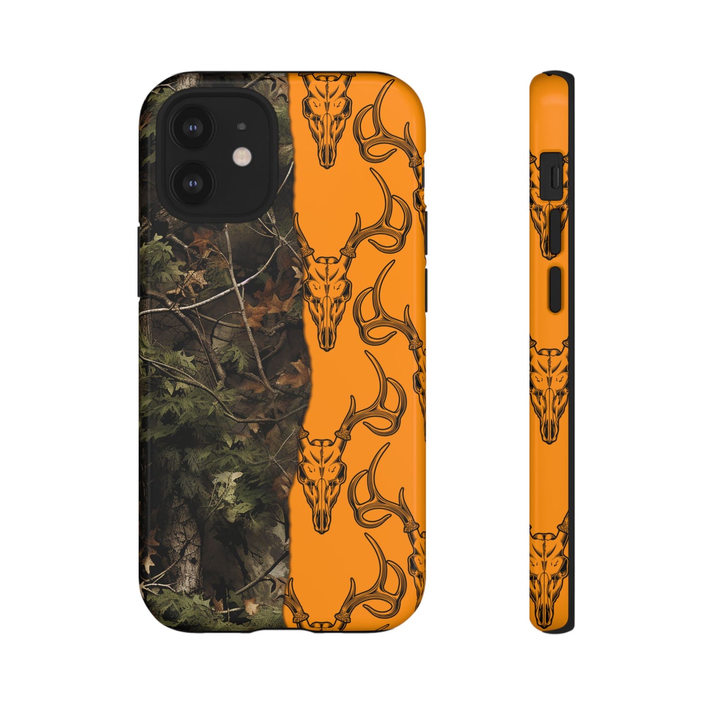 Camo Deer Skulls Orange Tough Case