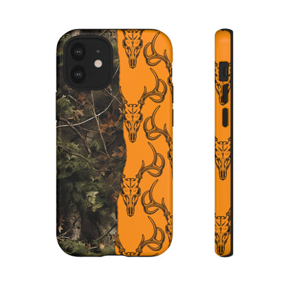 Camo Deer Skulls Orange Tough Case