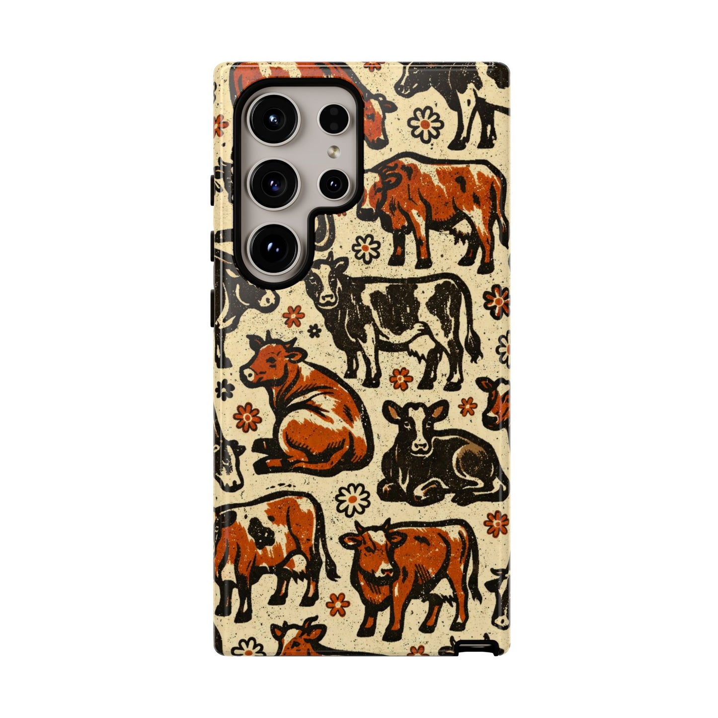 Retro Cows Tough Case