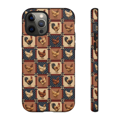 Patriotic Chicken Patchwork Tough Case