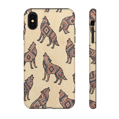 Rose Aztec Wolf Tough Case