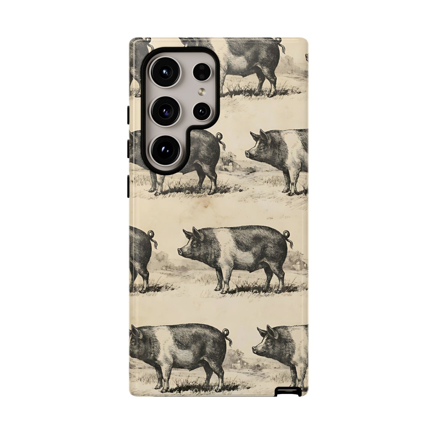 Vintage Pigs Tough Case
