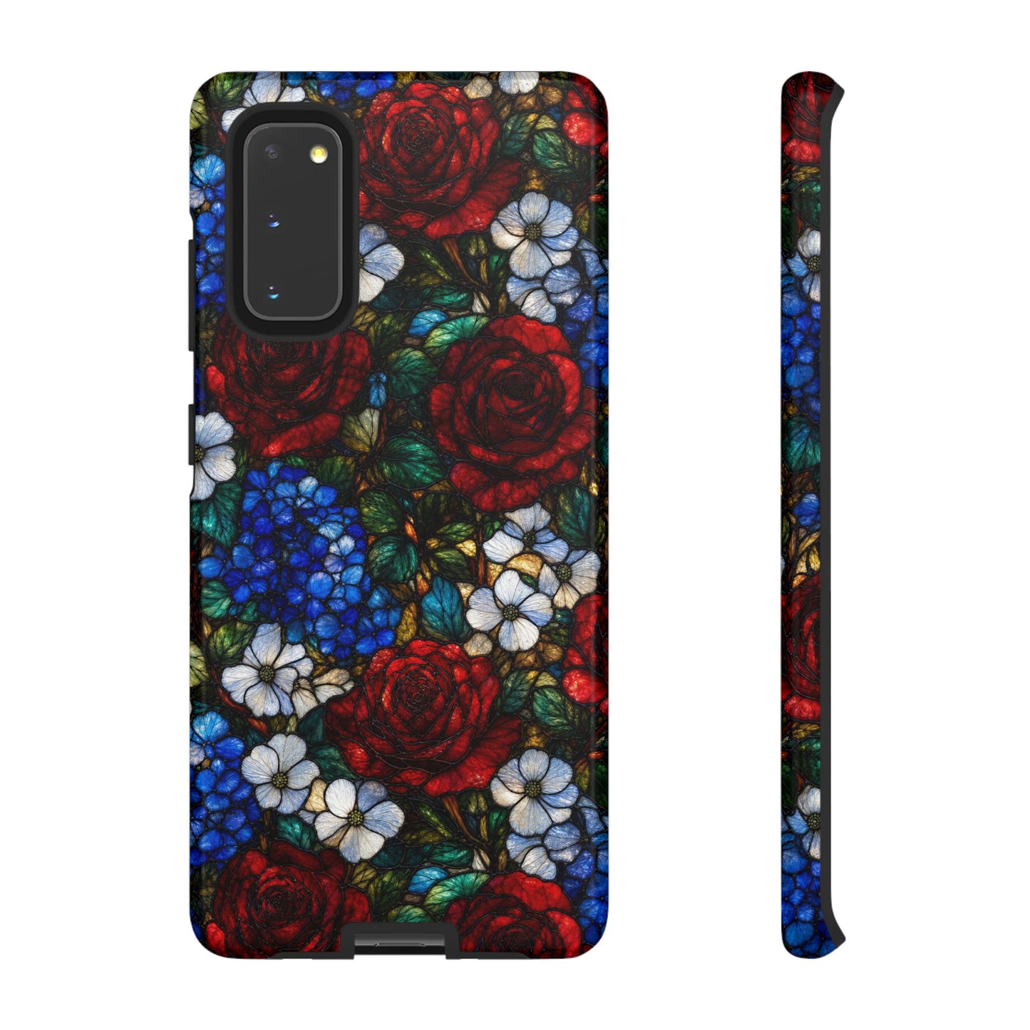 Patriotic Floral Glass Tough Case