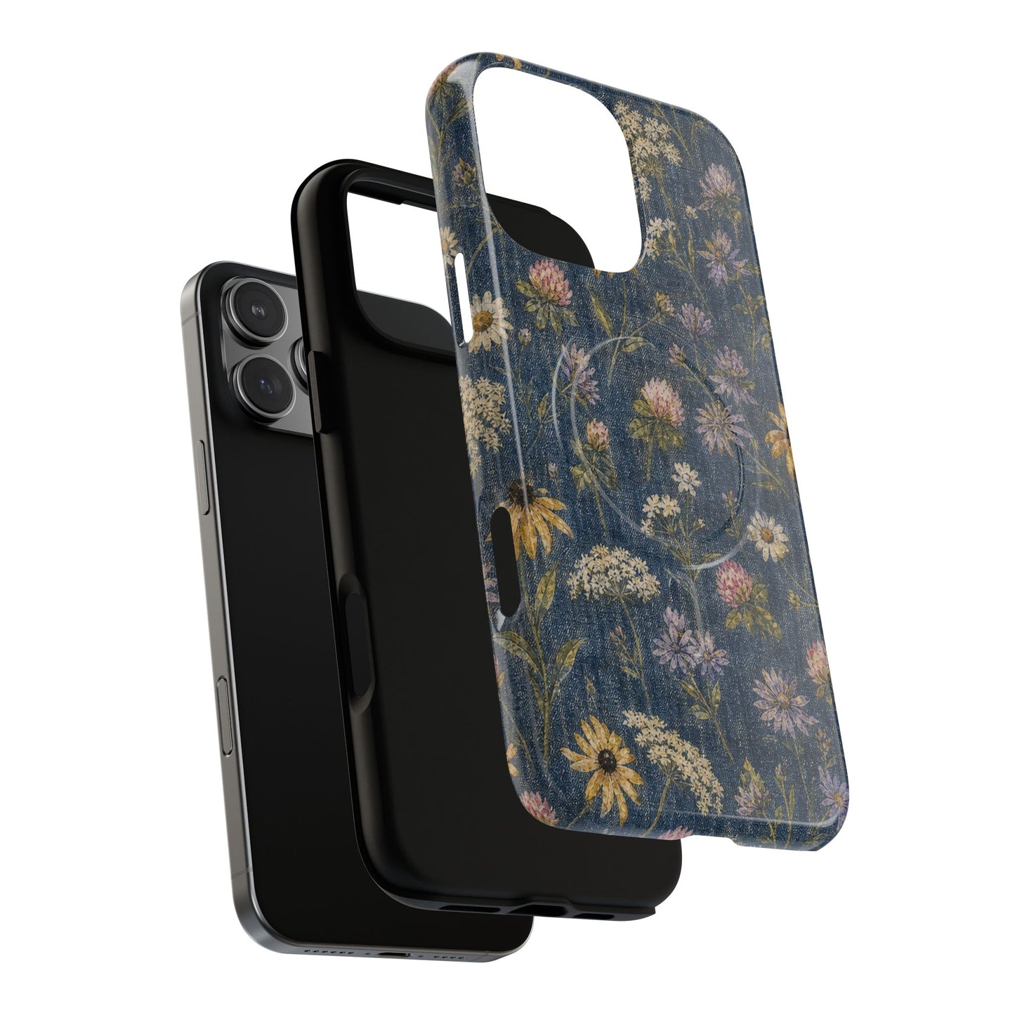 Denim Florals Magnetic Case