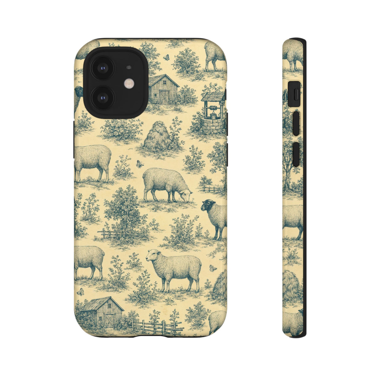Sheep Toile Tough Case