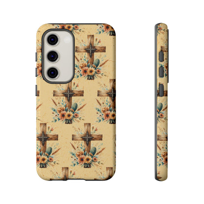 Floral Crosses Tough Case