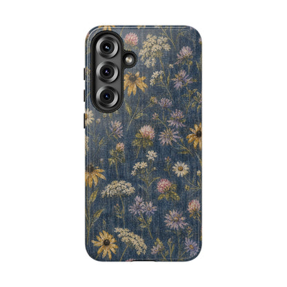 Denim Florals Tough Case