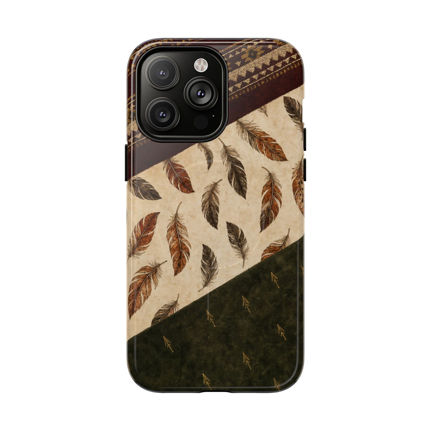 Feather Aztec Swaths Magnetic Case