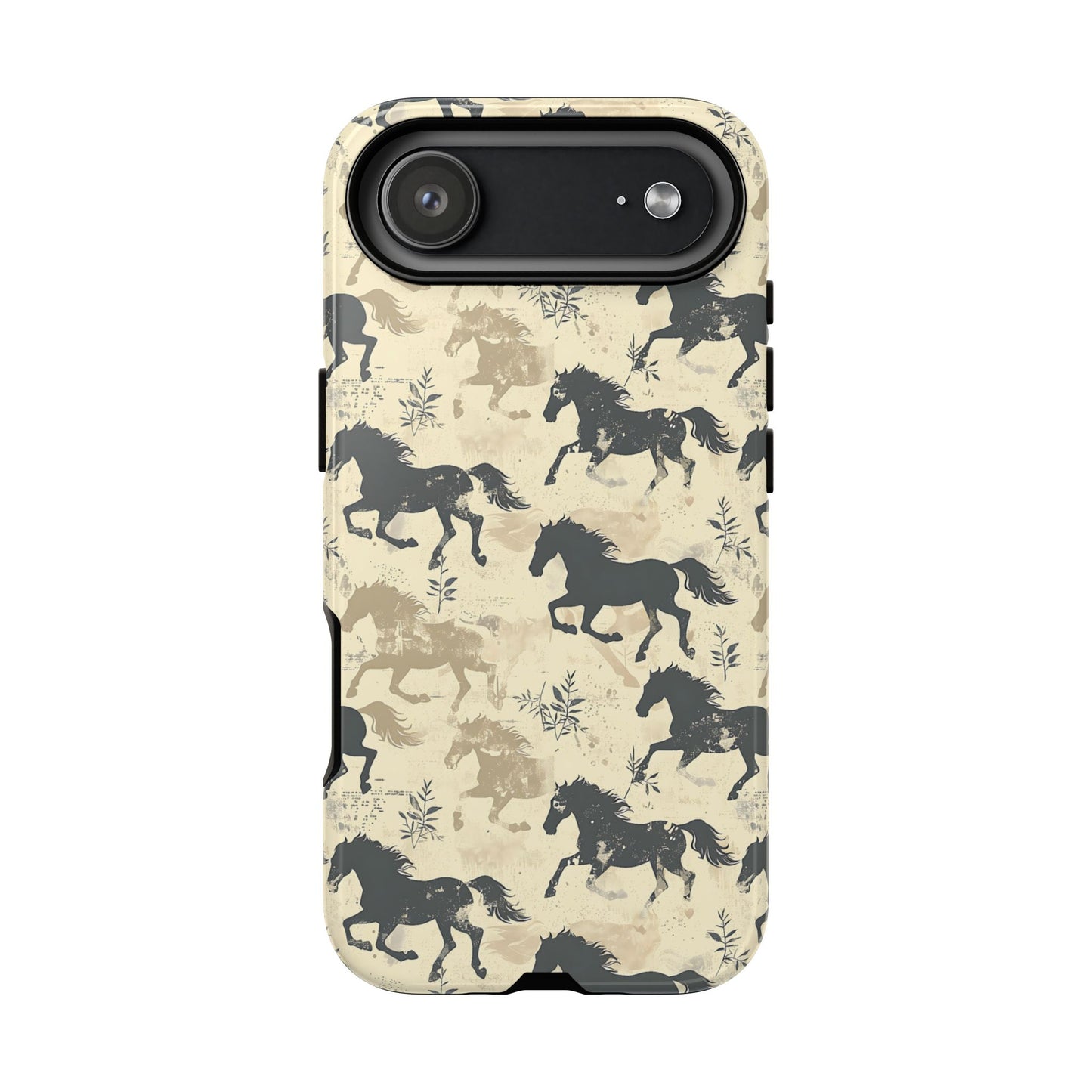 Taupe Horses Tough Phone Case