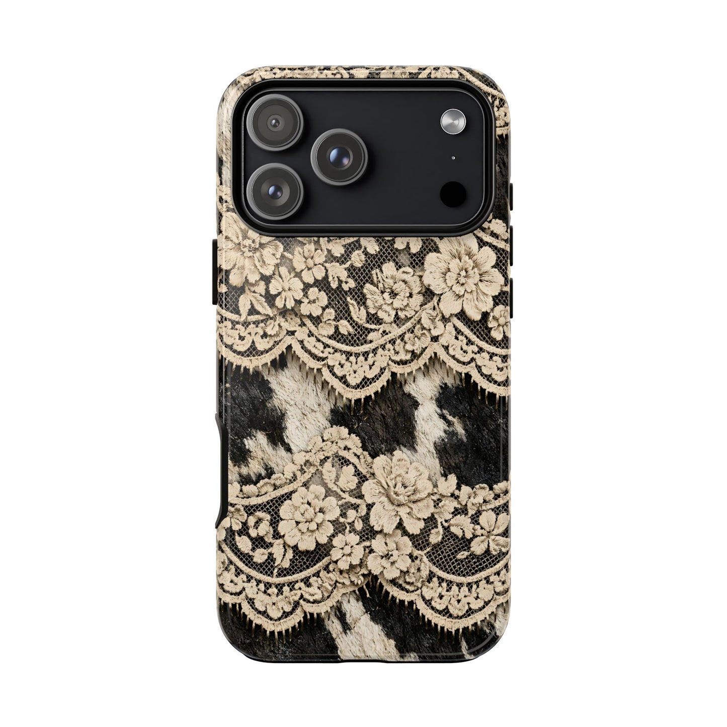 Cowhide Lace Tough Case