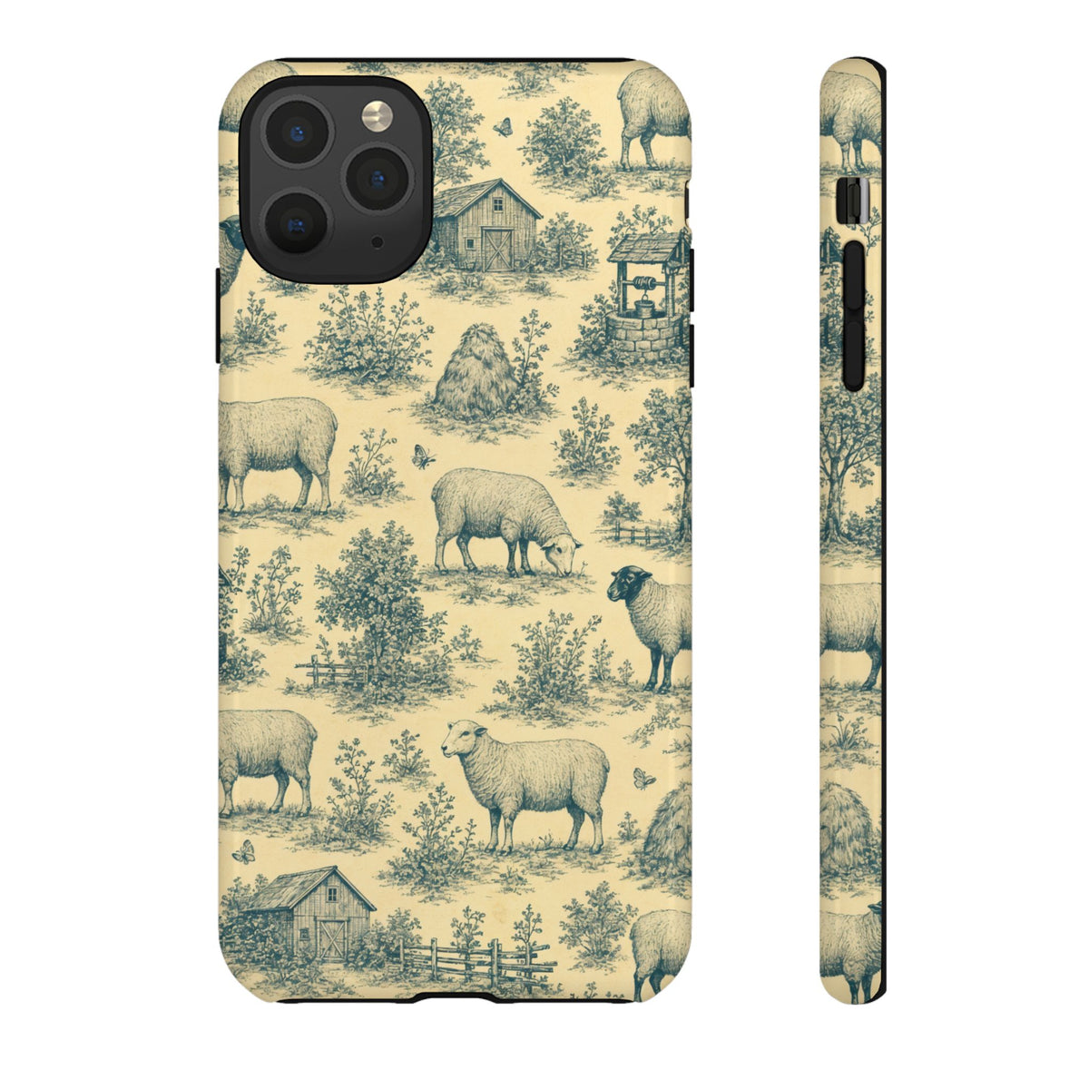 Sheep Toile Tough Case