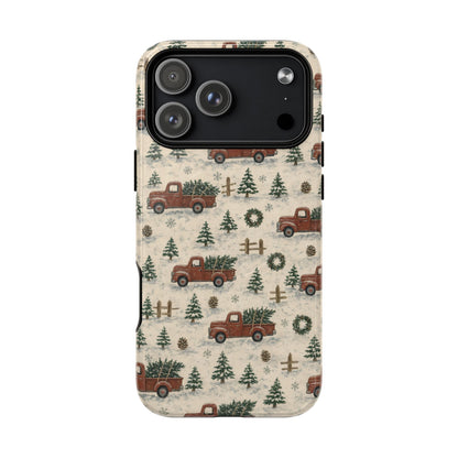 Red Truck Tree Farm Magnetic Case