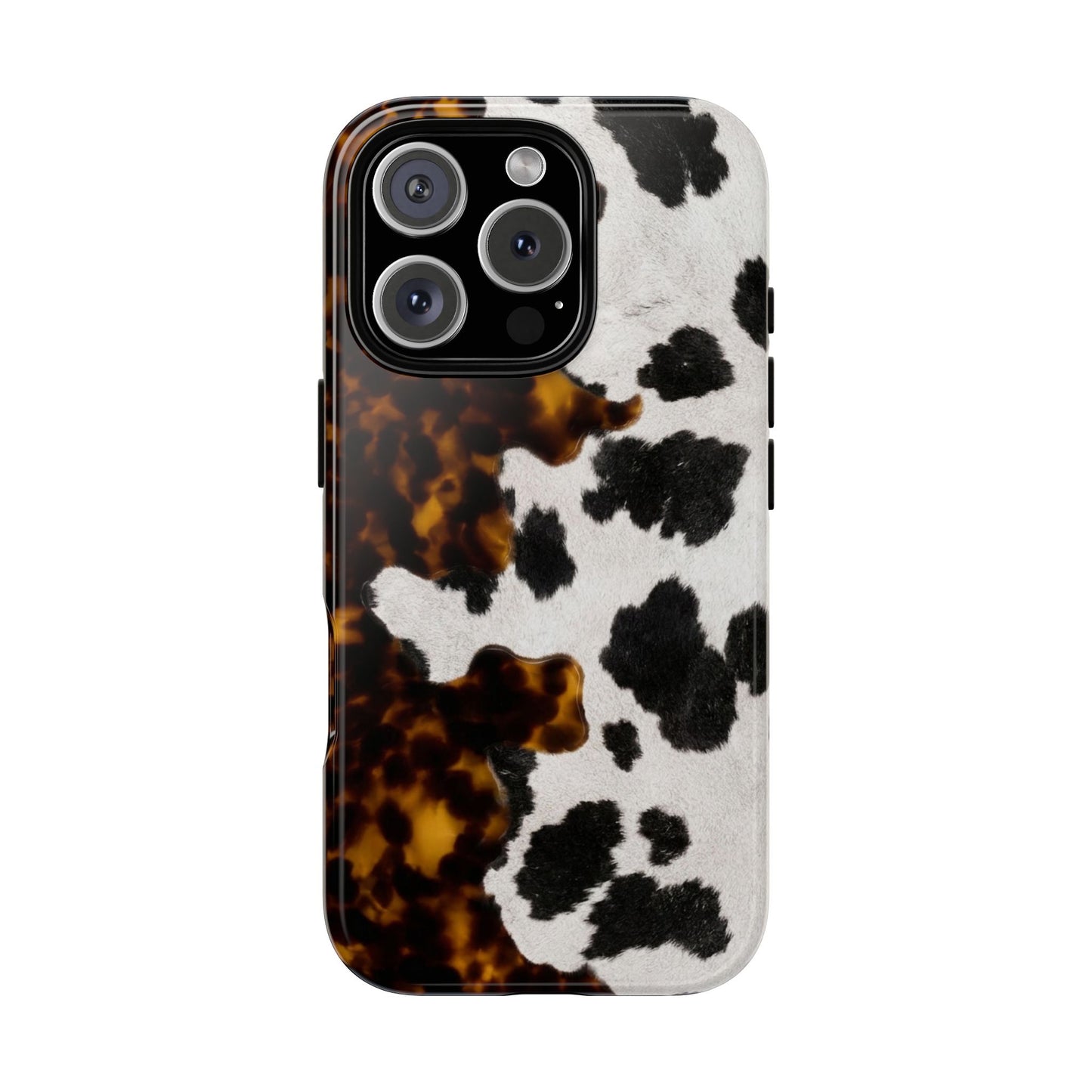 Tortoiseshell + Cowhide Tough Case
